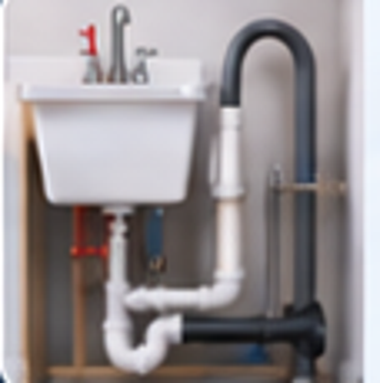 Laundry sink + washer standpipe illustration