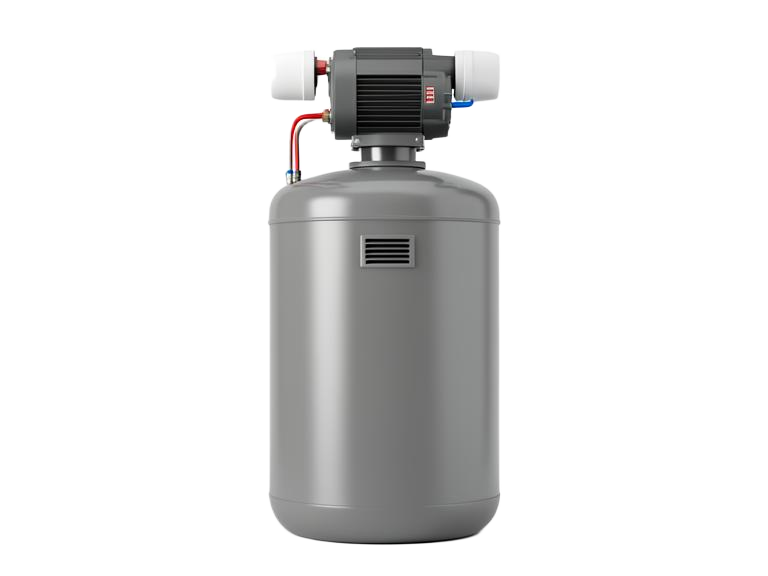 Tank water heater — power vent illustration