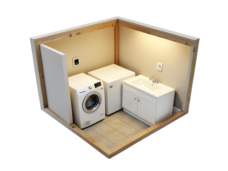 Laundry room illustration
