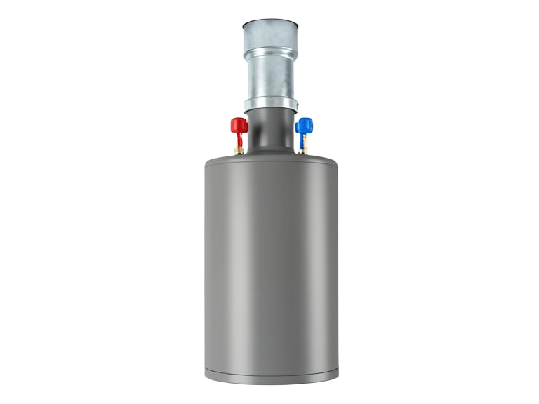 Tank water heater — natural draft illustration