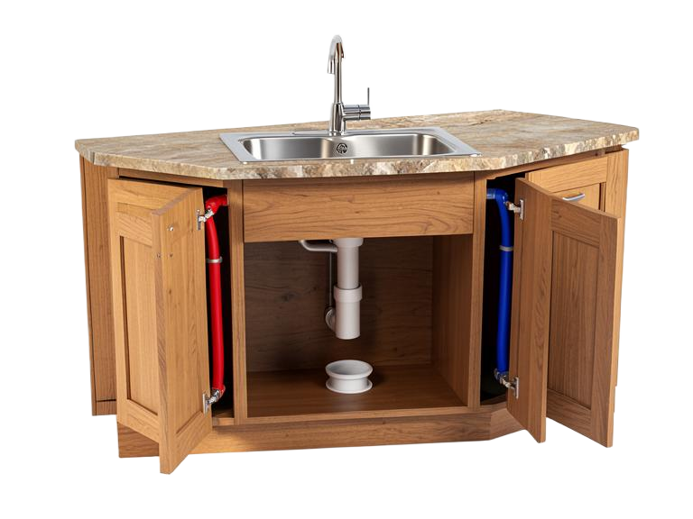 Kitchen — single bowl sink illustration