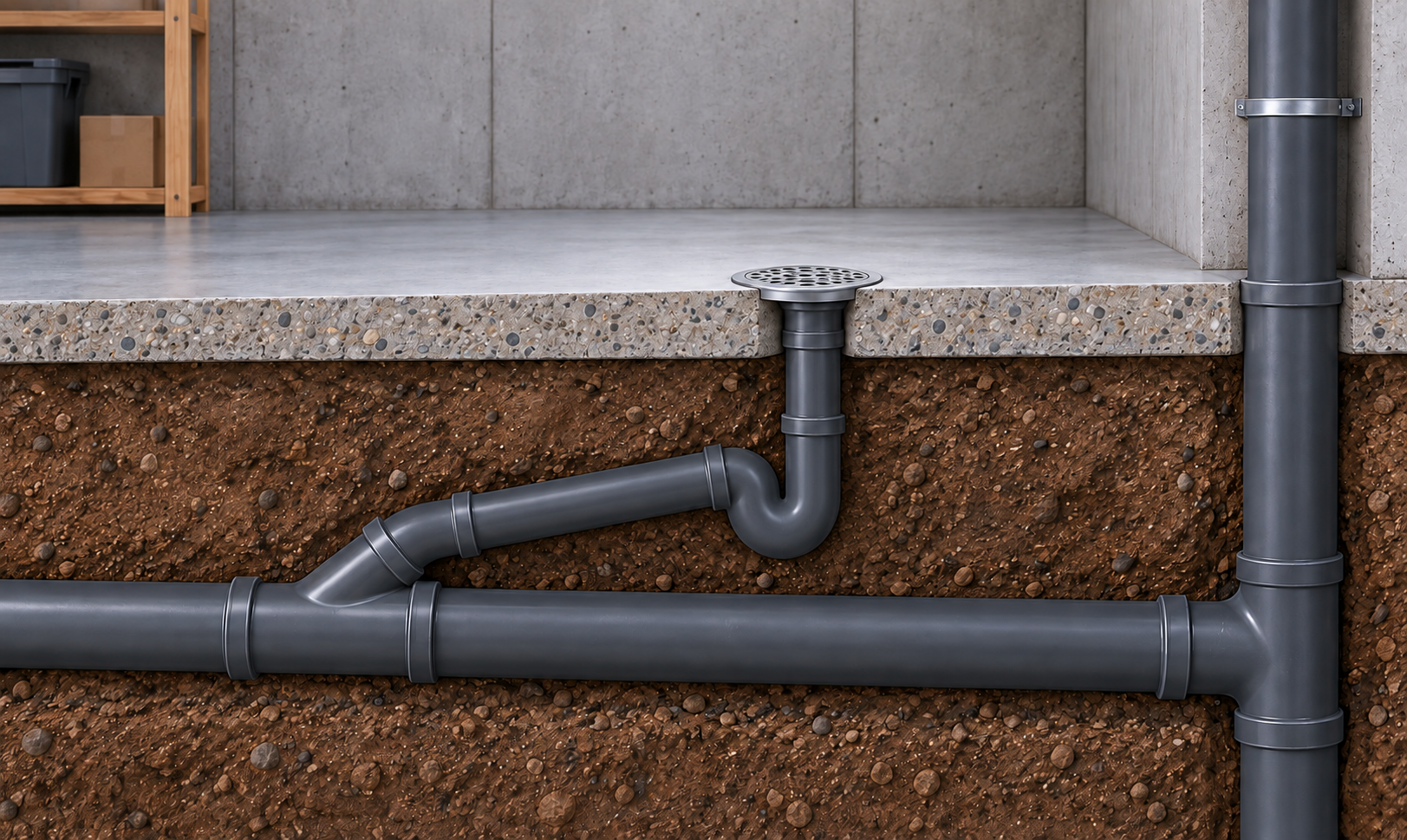 Floor drain illustration